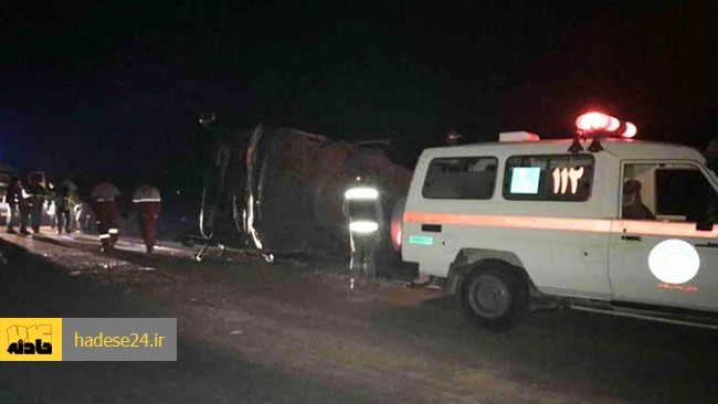 واژگونی اتوبوسی در محور سمنان – دامغان یک کشته و 6 مجروح بر جا گذاشت.