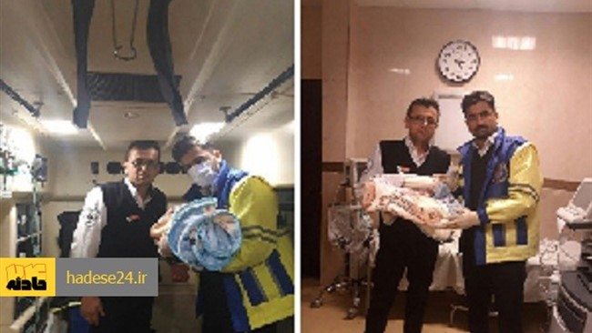 یک نوزاد پیرانشهری در مسیر بیمارستان و در آمبولانس به دنیا آمد.