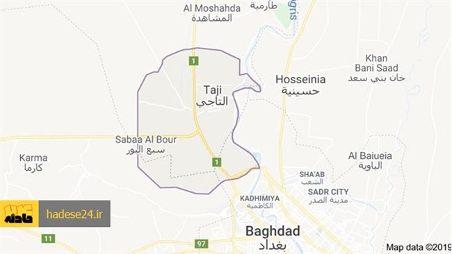 شبکه تلویزیونی المیادین، لحظاتی پیش گزارش داد که خبر‌ها از حمله هوایی به یک هدف متحرک در منطقه تاجی در شمال بغداد حکایت دارند. خبرنگار المیادین نیز از حمله هوایی به یک کاروان شامل دو خودرو در این منطقه خبر داد.