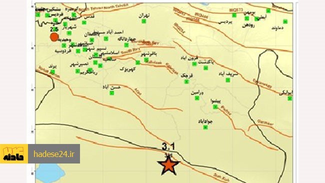 زمین لرزه با بزرگای ۳.۱ ریشتر بامداد امروز جوادآباد ورامین در 75 کیلومتری پایتخت را لرزاند.