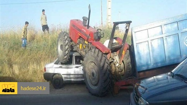 راننده جوان خودروی سواری بر اثر تصادف با تریلر در محور نیوک- ندوشن، فوت کرد.