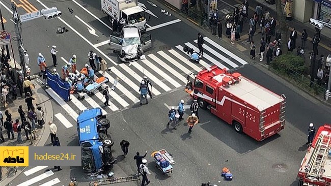 در حادثه برخورد یک دستگاه خودرو با تعدادی کودک در ژاپن دست‌کم ۱۵ نفر مصدوم شدند.