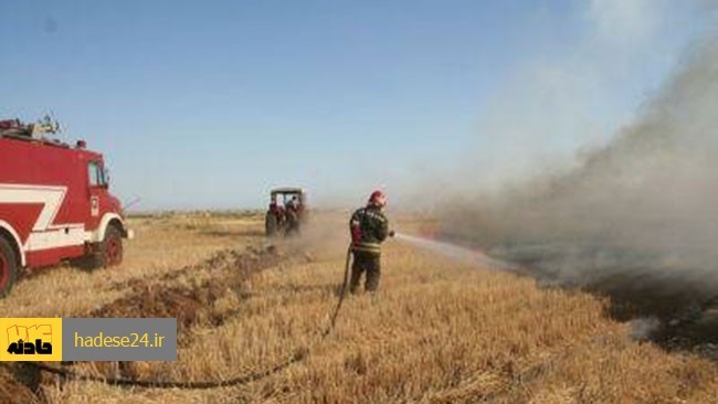 رئیس سازمان آتش‌نشانی و خدمات ایمنی شهرداری ورامین گفت: آتش‌سوزی مزارع گندم در منطقه خیرآباد و گل‌تپه ورامین مهار شد.