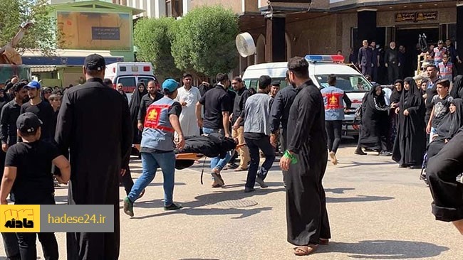 یک منبع امنیتی از حادثه جدید ازدحام جمعیت در میان زائران کربلا، امروز جمعه خبر داد که سبب شد ۱۰ زن بدلیل فشار جمعیت و تنگی نفس، راهی بیمارستان شوند.