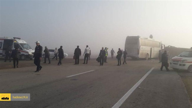 ساعت ۴ و ۴۰ دقیقه صبح امروز، اتوبوس ولوو تهران- شیراز  در ورودی سپاهانشهر اصفهان، به علت خواب آلودگی راننده دچار حادثه شد و ۱۰ نفر از مسافران را به کام مرگ کشاند.
