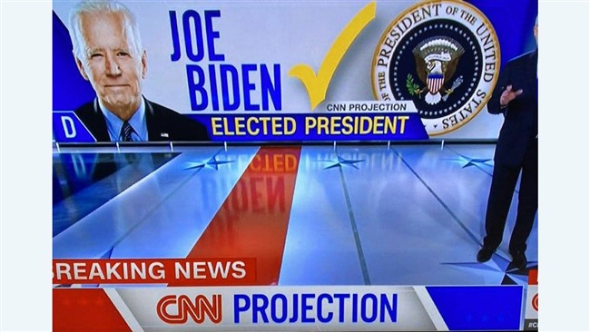 رسانه‌های آمریکایی دقایقی پیش جو بایدن را پیروز انتخابات ریاست جمهوری ایالات متحده آمریکا اعلام کردند.