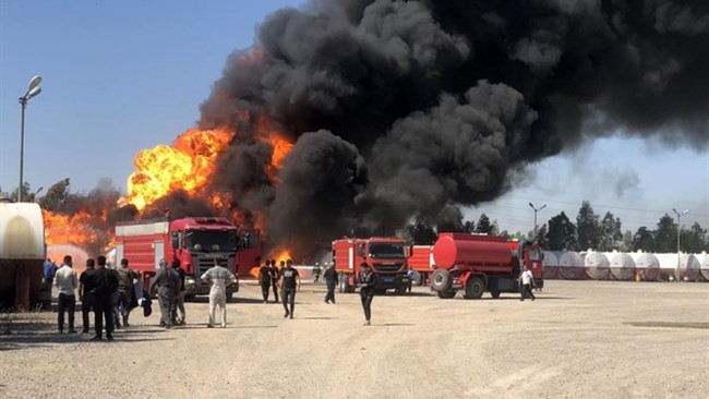 آتش‌سوزی در یک پالایشگاه نفتی در اربیل عراق یک کشته بر جای گذاشت.