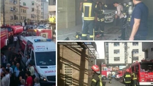 به گفته سخنگوی سازمان آتش‌نشانی شهر تهران یک ساختمان 10 واحدی در منطقه سعادت آباد طعمه حریق شد و 16 نفر از شهروندان نجات پیدا کردند.