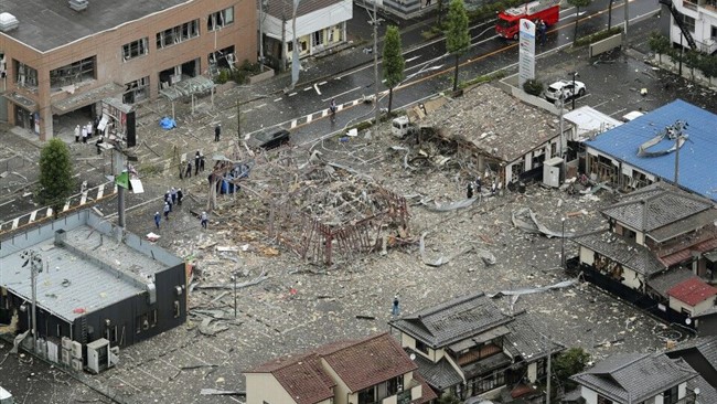 وقوع انفجار در رستورانی واقع در شهر کوری‌یاما استان فوکوشیما ژاپن علاوه بر اینکه به طور کلی باعث تخریب این رستوران شد مرگ یک تن و زخمی شدن ۱۷ نفر دیگر را هم به دنبال داشت.
