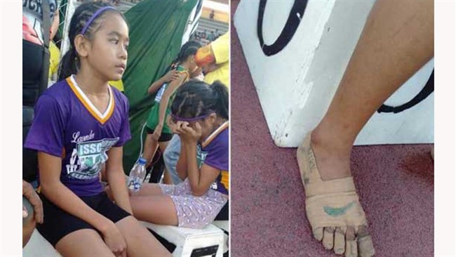 این دختر ۱۱ ساله فیلیپینی، ریا بولوس نام داره. ریا در اواخر سال ۲۰۱۹ پس از دویدن در چند مسابقه دو و میدانی بین مدرسه‌ای در استان ایلوئلو فیلیپن، در سه مسابقه پیروز شد. اونم با این برند نایکی که خودش با خودکار کشیده بود.