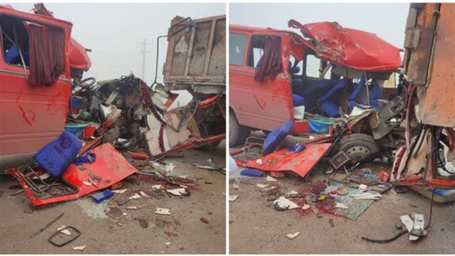 حادثه 24 | اسامی دانش آموزان حادثه دیده در تصادف سرویس مدرسه با کامیون در  محور هلشی