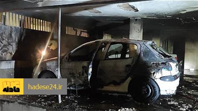 آتش سوزی خودروی سواری در ساختمان مسکونی با تلاش آتش نشانان دو ایستگاه مهار و خاموش شد.