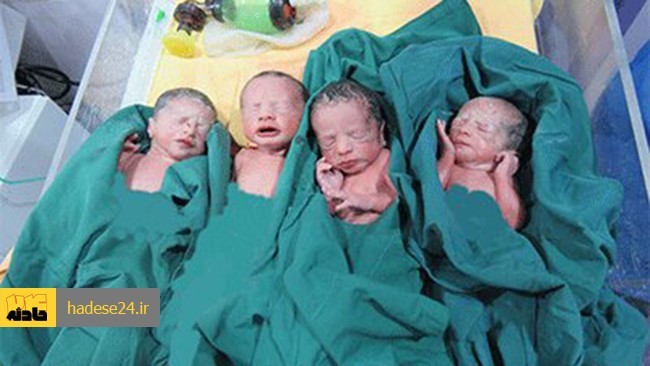 مادر32ساله اهل منطقه شترخوار رباط کریم در دومین زایمان خود، 4 قلو به دنیا آورد که طبق اعلام پزشکان حال عمومی مادر و نوزادان خوب است.