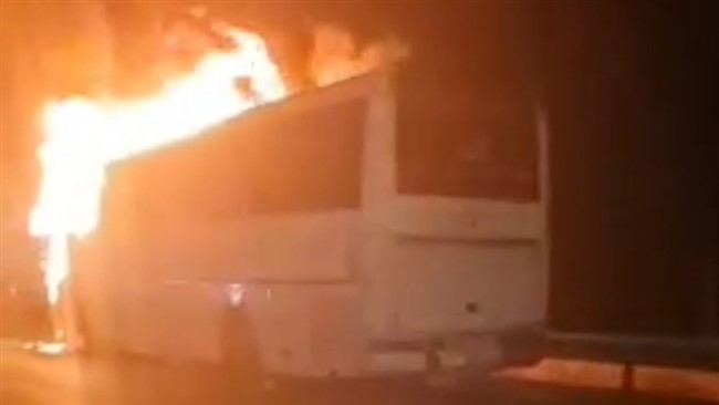 اتوبوس حامل زائران ایرانی روز گذشته ۲۳ مهر ماه در محدوده سامرا دچار آتش‌سوزی شد، سازمان حج و زیارت می‌گوید این حادثه مصدوم و تلفات جانی نداشته است.