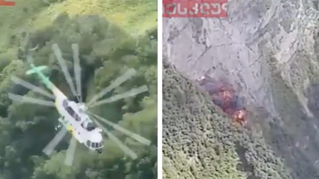 یک فروند بالگرد نظامی گرجستان حین ماموریت امداد و نجات در دره سقوط کرد وهشت خدمه آن جان باختند.