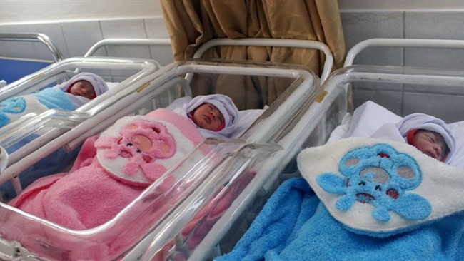 نوزدان سه قلو در بیمارستان شفا خرم آباد متولد شدند.