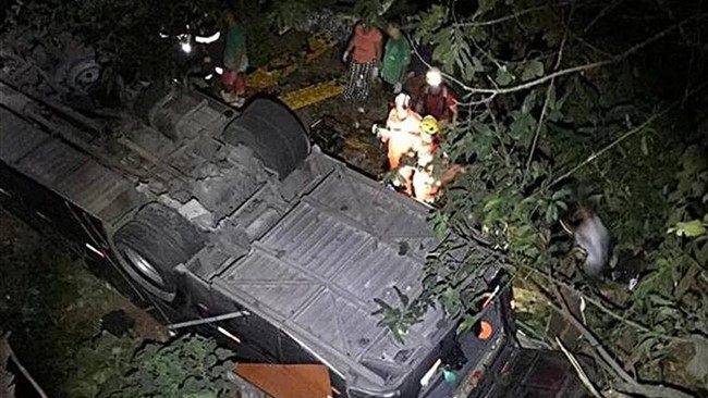 بر اثر سقوط اتوبوس حامل بازیکنان فوتبال از روی پل در برزیل چهار نفر جان باختند.