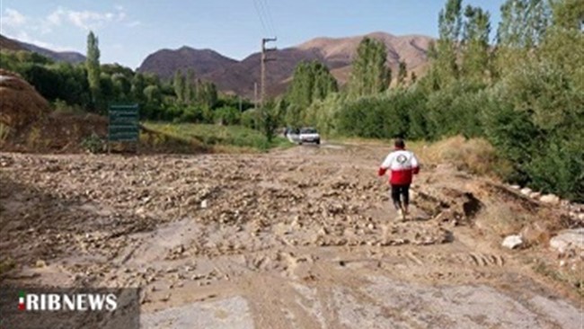 مسدود بودن یک جاده و قطعی گاز در یکی از روستاهای شیروان در روز جمعه از پیامدهای سیل در خراسان شمالی است.