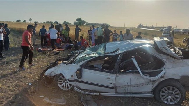 محور اهواز _خرمشهر چهار فوتی و ۵ مصدوم بر جای گذاشت.