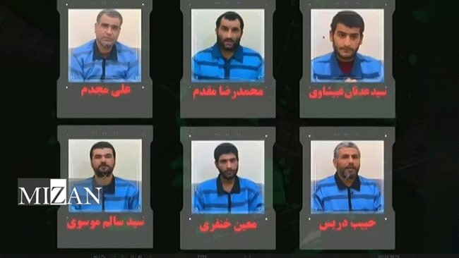 6عضو یک شبکه تروریستی تجزیه‌طلب وابسته به رژیم صهیونیستی که به طراحی و اجرای چندین عملیات خونبار، از جمله ترور چهار شهید مدافع امنیت و بمب‌گذاری در خرمشهر اعتراف کرده بودند، بامداد امروز به سزای اعمال خود رسیدند.