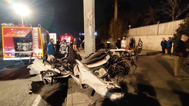 سخنگوی سازمان آتش‌نشانی تهران از وقوع یک تصادف شدید در جاده دماوند خبر داد که بر اثر آن چهار نفر از سرنشینان یک دستگاه پژو ۲۰۶ جان باختند و راکب یک موتورسیکلت نیز مصدوم شد.