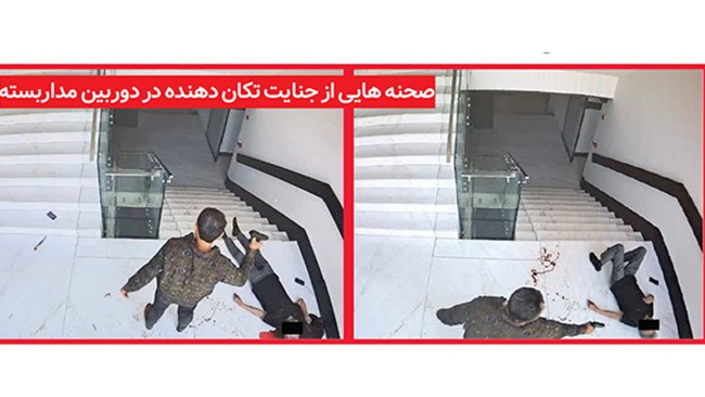 ظهر روزگذشته، مرد مسلحی وارد یک شرکت پیمانکاری معدنی در خیابان فرهنگ مشهد شد و با شلیک های وحشت آفرین، صحنه های دلخراشی از قتل و خودکشی را در حالی رقم زد که نگهبان شرکت نیز با اصابت گلوله، راهی بیمارستان شد.