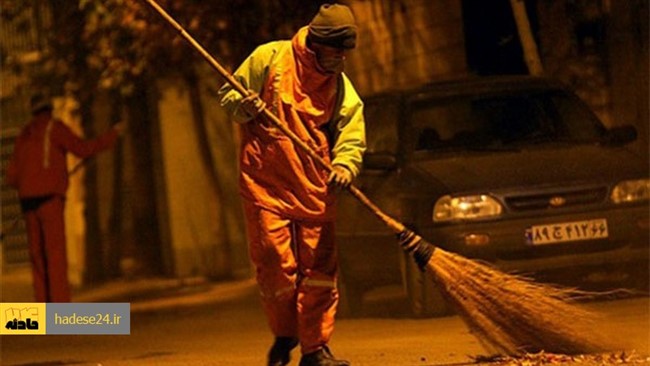 یک کارگر رفتگر حدوداً ۷۰ساله بر اثر حادثه تصادف در قم جان باخت.